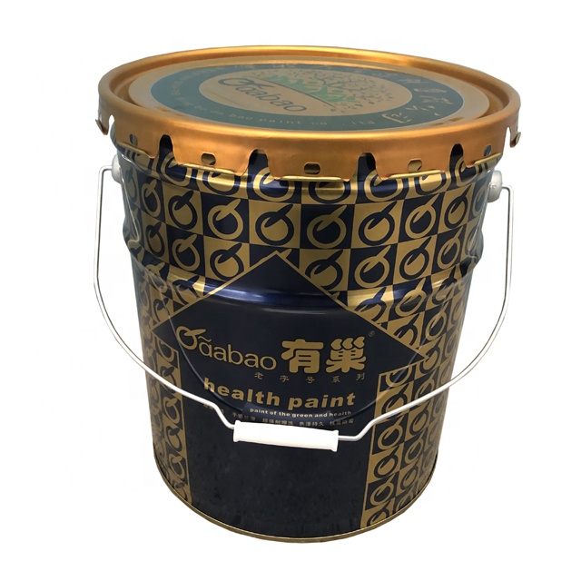 Hot sale tin 18 liter paint bucket with lid