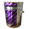 Metallic paint tin bucket with lock ring 10L 15L 20L