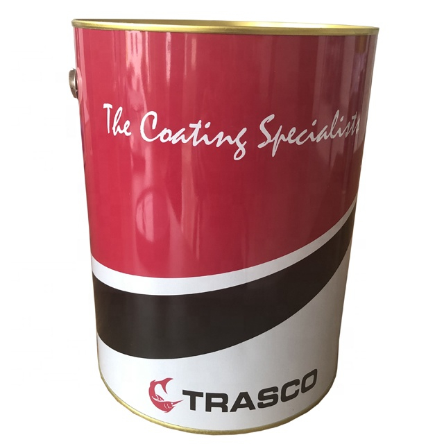 5 liters empty round chemical paint metal tin can with triple dense lid