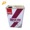 Colorful printed 1 liter metal square oil can with screw top cap/1 liter square metal tin paint can sizes