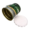 Round steel drum, color metal bucket, 18 liters paint metal can