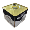 10 liter metal bucket with lid, paint tin can/square metal tin can