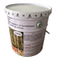 Round metal paint bucket, 10L small paint bucket with flowered metal lid