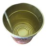 5 liters empty round chemical paint metal tin can with triple dense lid