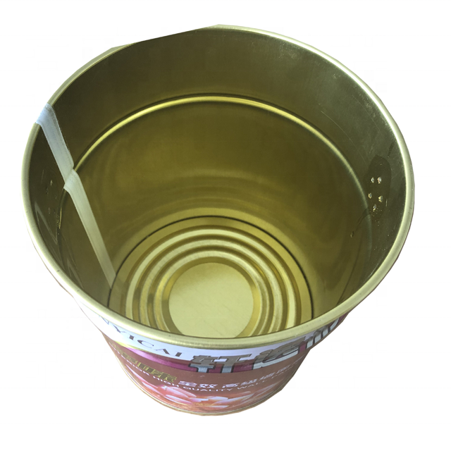 5 liters empty round chemical paint metal tin can with triple dense lid