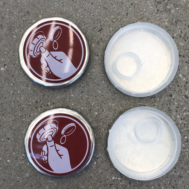 Metal round tin can lid, 42mm olive oil bottle lid