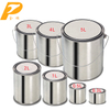 Color printing 1 liter metal square oil tank with screw top cover / 1 liter square metal tin paint can size