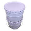 10L paint bucket metal tin bucket with lid lock ring