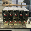 4L F type square engine oil tin can with metal handle and lid, paint solvent tin can