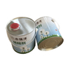 Chinese manufacturer 4 liters round metal tinplate paint tin bucket with lid and handle