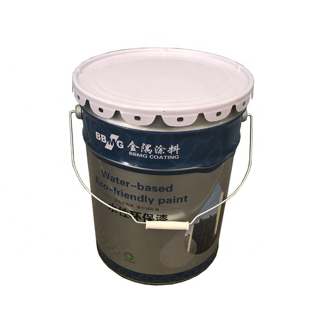 20L Tin Can Metal Tinplate Paint Bucket Paint Pail Bucket With Lid