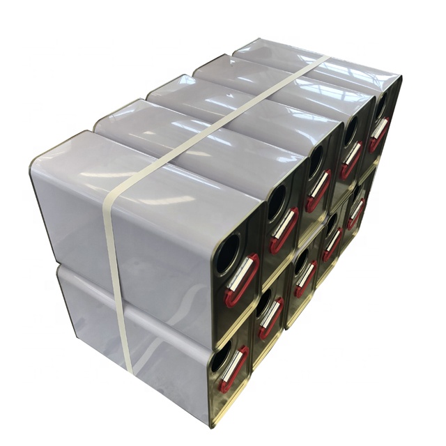 Chinese manufacturer 4 liters square metal paint tin bucket with lid and handle