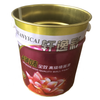5 liters empty round chemical paint metal tin can with triple dense lid