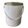4 liters round paint tin can with lid, tin bucket for glue, latex all solvents