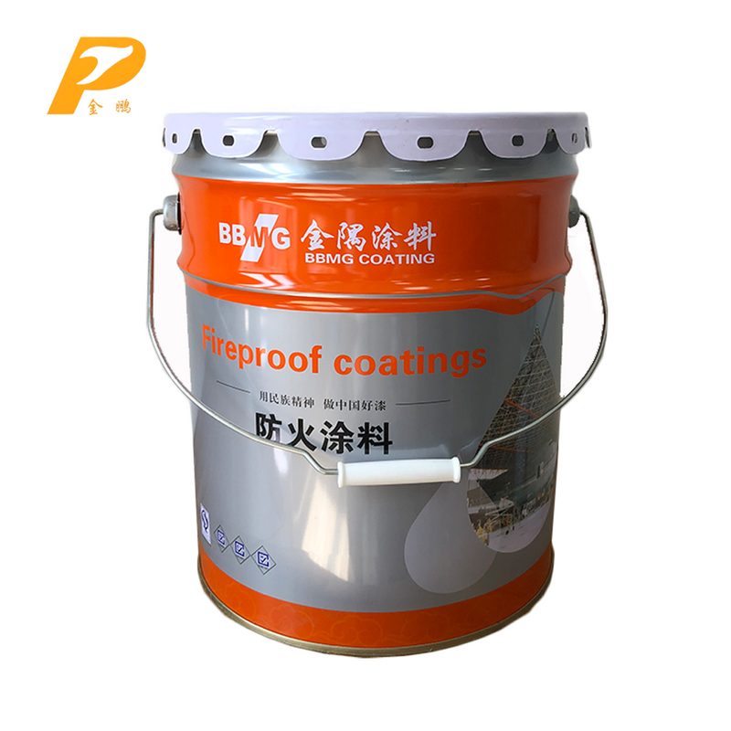 Round steel drum, color metal bucket, 18 liters paint metal can