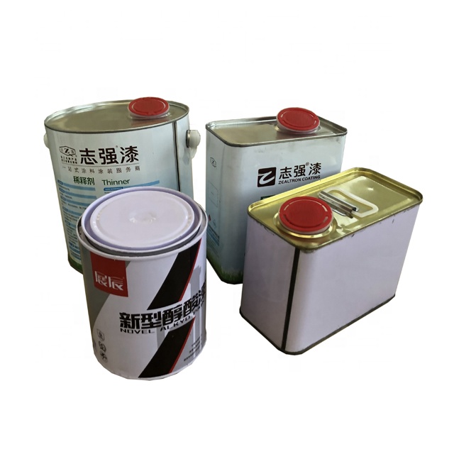 3.7L round metal can, paint can, chemical tin bucket