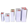 White square 10 L bucket with lid