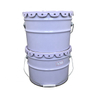 10L liter round custom printed metal tin can barrel with lace lid