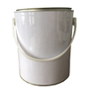 4 liters round paint tin can with lid, tin bucket for glue, latex all solvents