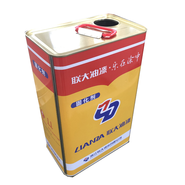 4 liters/1 gallon F type square tinplate metal can for engine oil