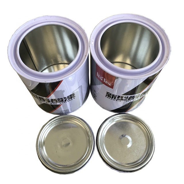 3.7L round metal can, paint can, chemical tin bucket