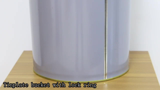 Customized high square 18 liter metal bucket with lid Chinese supplier