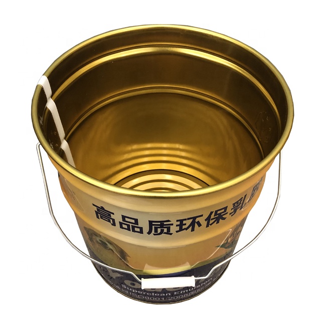 18L 20L metal tinplate paint bucket with lid