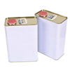 White square 10 L bucket with lid