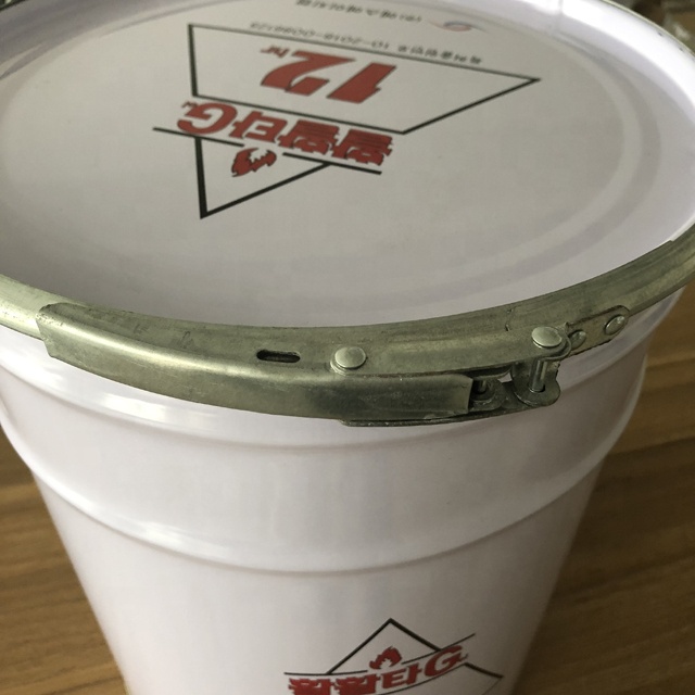 10 liter black bucket round tin bucket, used for paint ink chemical products with ring lock