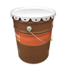 25L airtight metal bucket/bucket/bucket for easy storage, with flower edge/lock ring lid