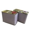Color printing 1 liter metal square oil tank with screw top cover / 1 liter square metal tin paint can size