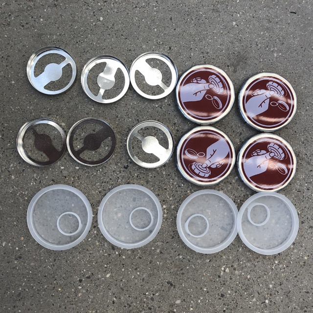 Metal round tin can lid, 42mm olive oil bottle lid